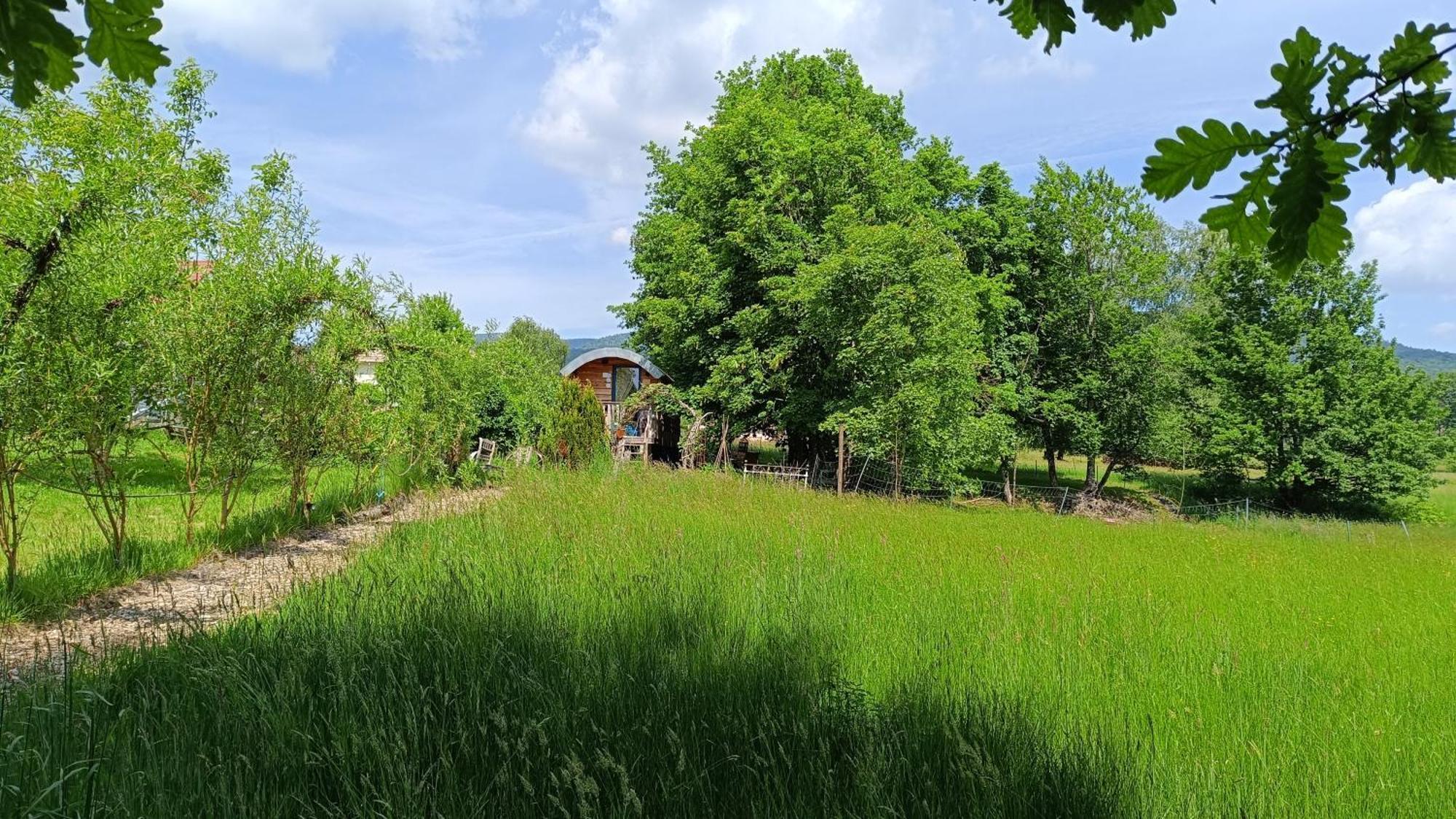 La Roulotte Tiny House Du Mond'Ideal Leval  Exterior photo